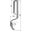 Sporløsnertind med spiss - 670x32x12mm - Taarup