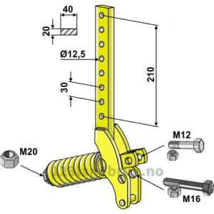 Holder komplett uten tinnd