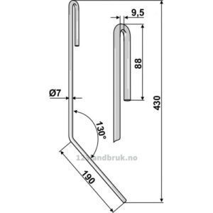Etterharvetind - 430mm - Venstre - Amazone