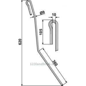 Etterharvetind - 620mm - Venstre - Amazone