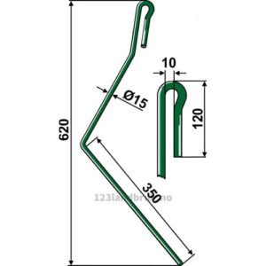 Etterharvetind - 620mm - Venstre - Amazone