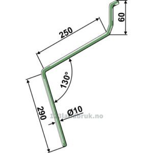 Etterharvetind - 250x290mm - Høyre - Amazone