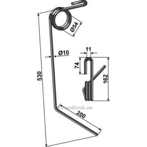 Etterharvetind - 530mm - Venstre - Kverneland