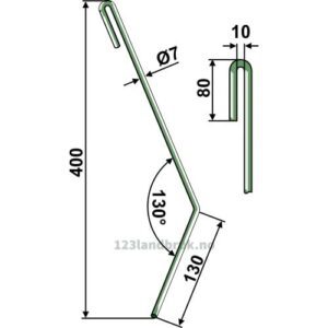 Etterharvetind - 400mm - Venstre - Amazone