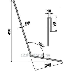 Etterharvetind - 490mm - Venstre - Amazone