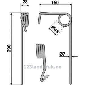 Etterharvetind Bak - 290mm - Amazone
