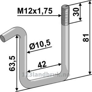 Holder for Etterharvetind - M12x1,75mm