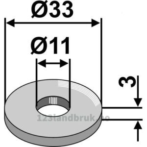 Skive Ø33x3xØ11