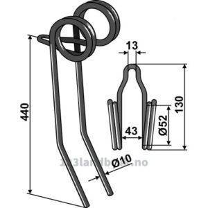 Etterharvetind - 440mm - Kverneland