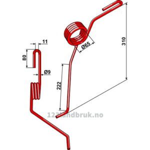 Etterharvetind, Bak - 310mm - Høyre - Lemken