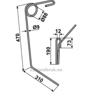 Etterharvetind - 470mm - Venstre - Nordsten