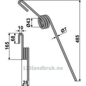Etterharvetind - Bak - 485mm - Rabe