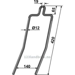 Etterharvetind - 420mm - Great Plains, Kverneland, Simba