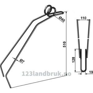 Etterharvetind - 510mm - Steketee