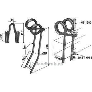 Etterharvetind - 430mm - Universal