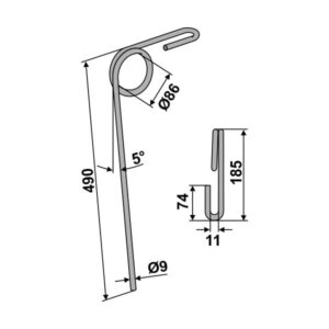 Etterharvetind - 490mm - Väderstad