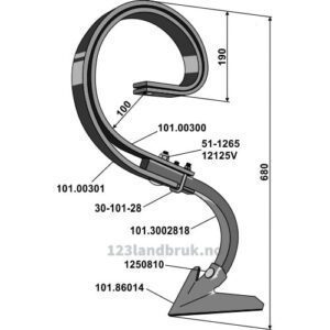 Harvetind 50x10 Kompatomat med Spiss 15° - 490mm - Farmet Kompaktomat