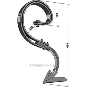 Harvetind 50x10 Kompatomat med Spiss 30° - 510mm - Farmet Kompaktomat