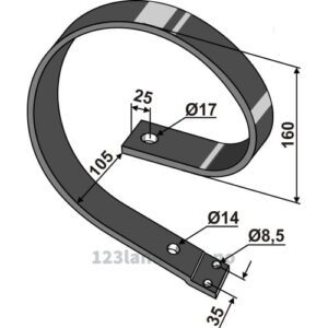 Overdel - 50x10mm - Farmet Kompaktomat