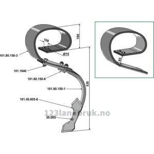 Tind komplett med Skjær (David II) - 535mm