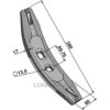 Grubb Spiss - 380x60x17mm