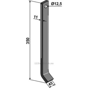 Avskraper 45x11 - Dometal