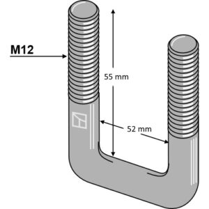 Alternative view of U-bolt - M12