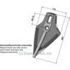 Skjær Hardmetall til - 295x170x9mm - Amazone, BBG