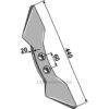 Stubbspiss 440x135x20mm (60) - 135mm - Howard