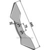 Stubbspiss 440x135x20mm - 135mm - Frost, Rau, Stoll