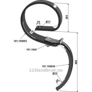 Harvetind 65x13 - 600x65x13mm - Kongskilde
