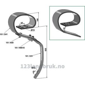 Tind David system - 655mm