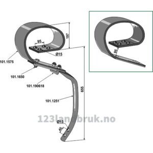 Tind David system - 655mm