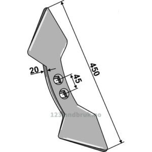 Vendbart skjær - 450x180mm
