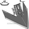 Kverneland-Turbo-Skjær Gåsefotskjær - 240x6mm - Kverneland