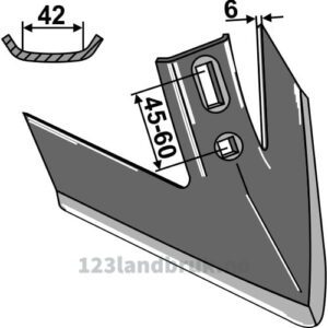 Kverneland-Turbo-Skjær Gåsefotskjær - 240x6mm - Kverneland