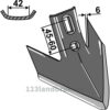 Kverneland-Turbo-Skjær Gåsefotskjær - 180x6mm - Kverneland