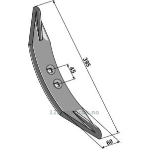 Kultivator Spiss - 395x60x12mm