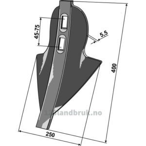 Donax-skjær 400x250x5,5 - 250x5,5mm - Rabe, Schönberger