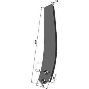 Ledeskinne / Fører - 440mm - Venstre