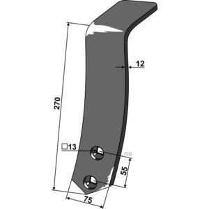 Ledeskinne / Fører Senter - 270mm
