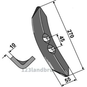 Kultivator Spiss - 270mm