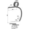 Dobbel spiralfjær - 455mm - Venstre - Bednar, Gaspardo, Maschio, Strom