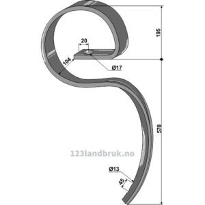 Harvetind 70x12 Elephant - 570mm