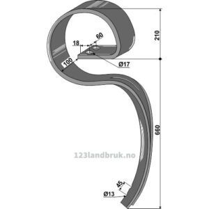 Harvetind 100x14 Cyclops 660mm - 660mm