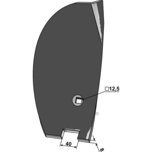 Ledeskinne / Fører - 8mm - Høyre