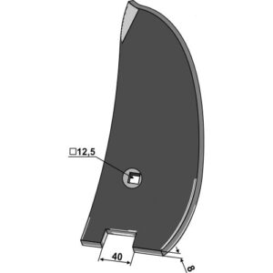 Ledeskinne / Fører - 8mm - Venstre