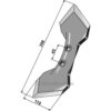 Kultivator Spiss K31 - 308x110x8mm - Doublet-Record, HE-VA, Kongskilde