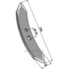 Kultivator Spiss MF 2 1/2 - 290x65x10mm
