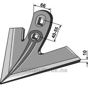 Gåsefotskjær OTMA - 250x10mm - Otma, Vogel u. Noot
